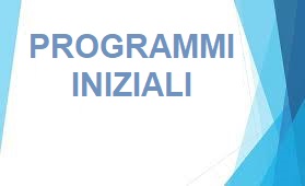 programmi iniziali